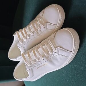 Saint Laurent Andy Sneakers, size 37.5, Good Used Worn Condition